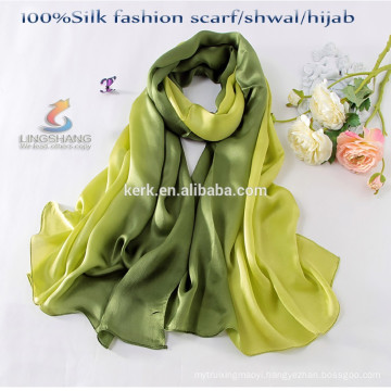 Lightweight Extra long infinity most beautiful arab hijab 100% silk scarf